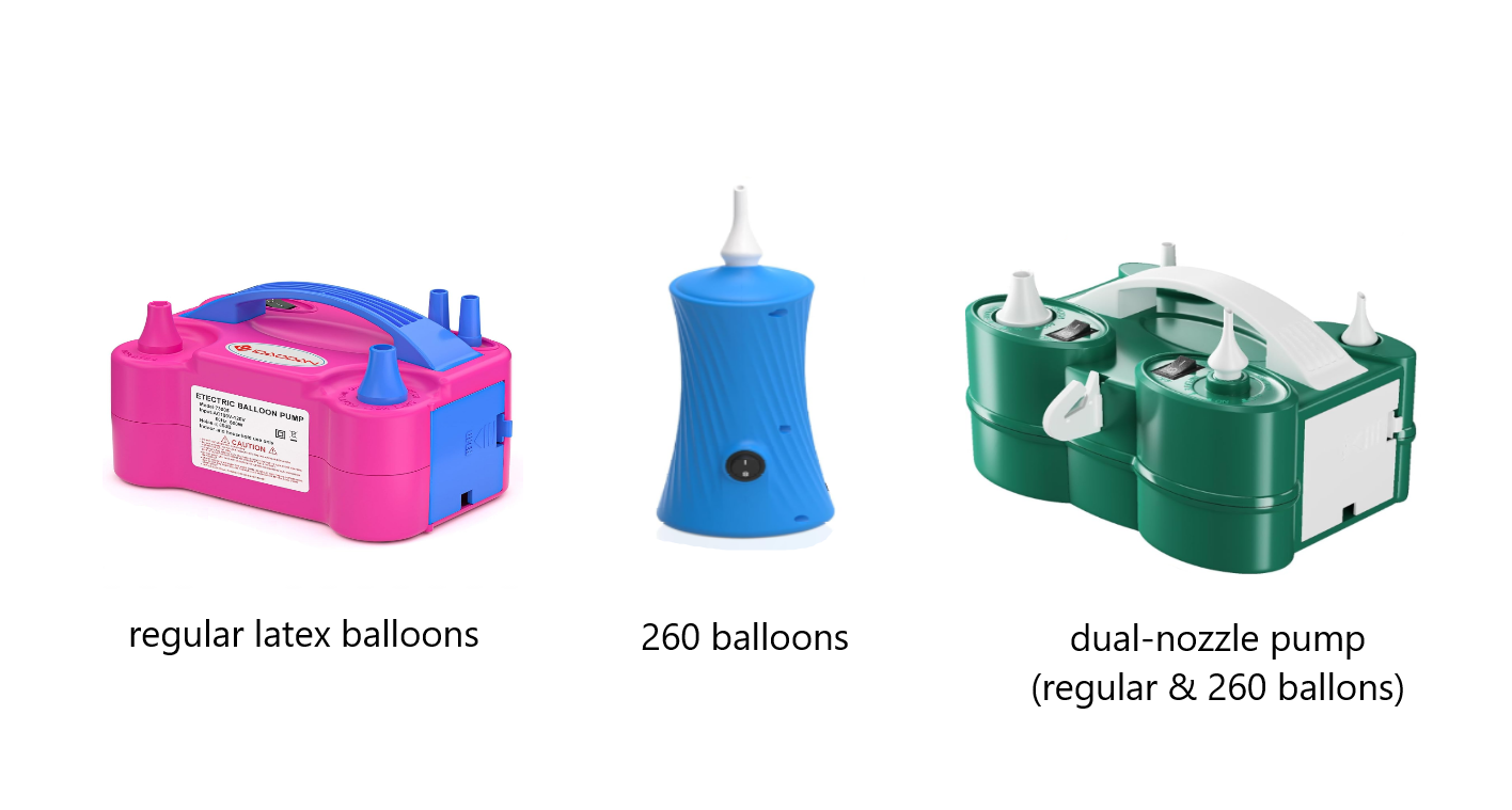electric balloon pumps for balloon arches