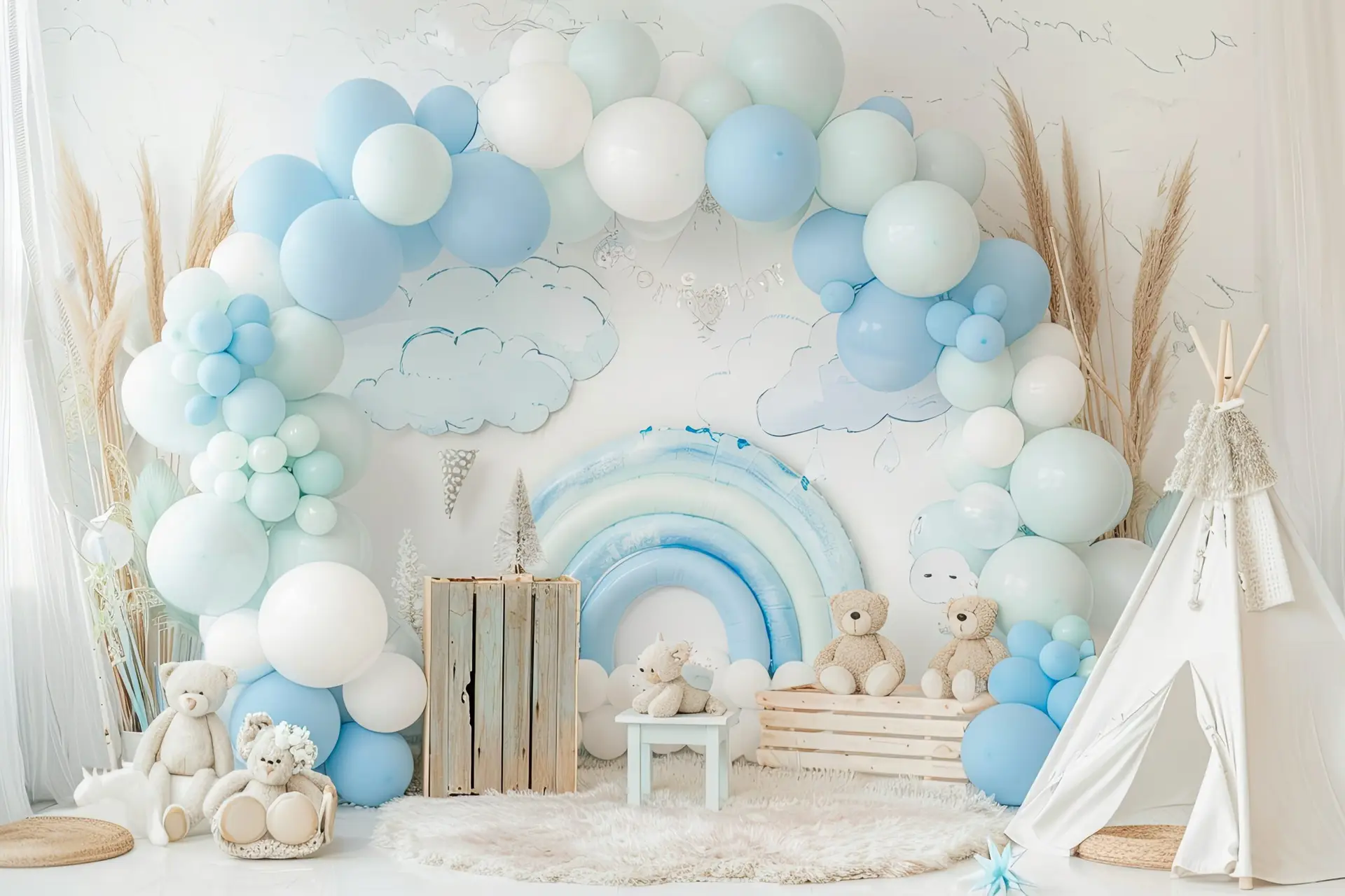 baby shower balloon arch mcallen tx