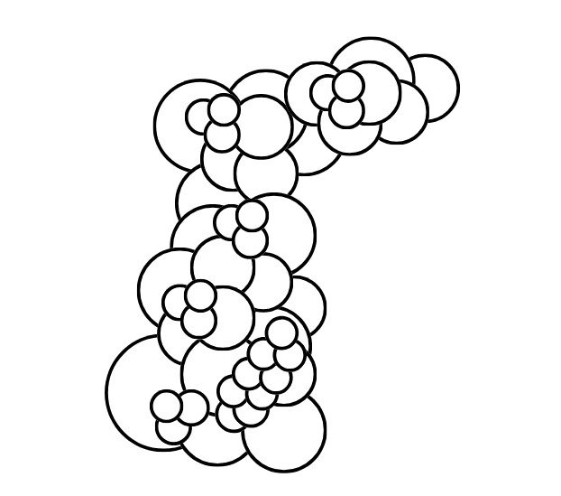 balloon arches black and white
