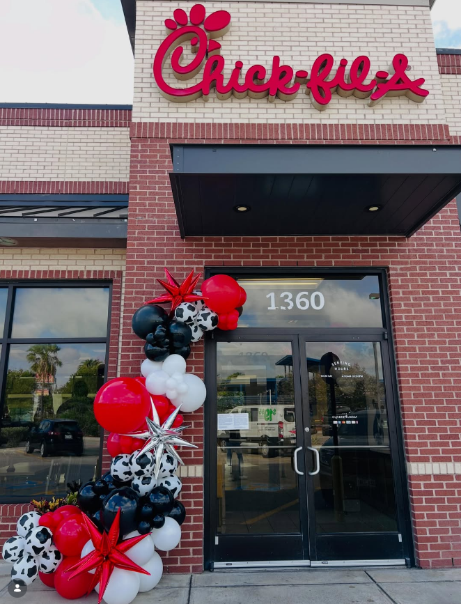 chick fil a balloons